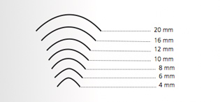 Broschüre mit gerundeten Ecken